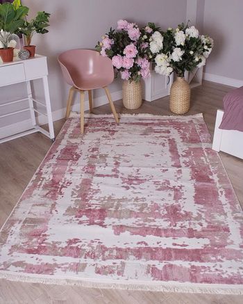 Розовый Ковер Элит 9189А Pink/Cream