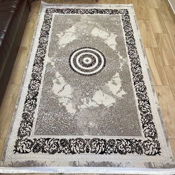 Турецкий Ковёр Атлас 3004А Dark Brown/Beije