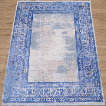 Турецкий ковер Art Deco 3035A Cream Blue