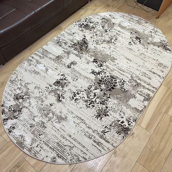 Овальный Ковёр Атлас 3228А Dark Brown/Beije