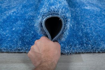 Плюшевый Ковёр Супер Шегги Паффи синий