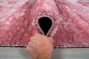 Пушистый Ковёр Супер Шегги Паффи розовый