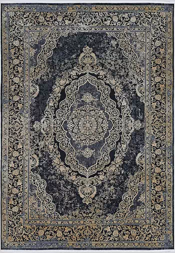 Ковёр Royal Silk 21497A K.GREY_SHR/YELLOW