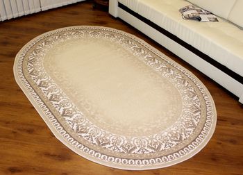 Турецкий Ковёр Авангард 3433 D Beije Cream овал