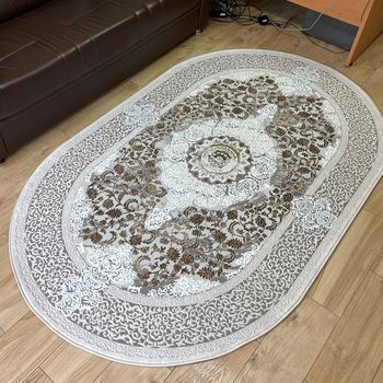 Турецкий Ковёр Армада 3569A_BROWN_BROWN овал