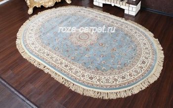 Бельгийский ковер Изумруд 2m001 blue oval