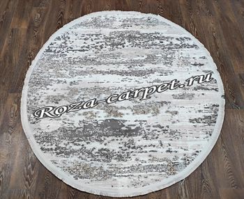 Круглый Ковёр DECO 10132A Grey круг