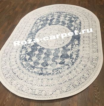 Ковёр Классика Atlantic Vals W2328 C.Blue/Ivory ov