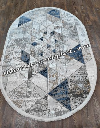 Овальный Ковер Deco 10092А Navy