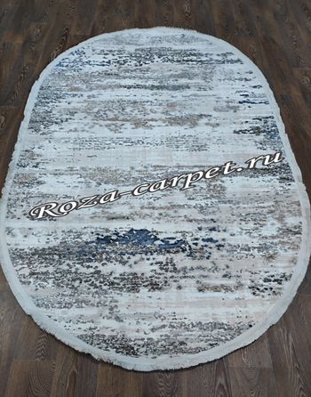 Турецкий Ковёр Овальный 10132А Navy