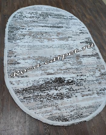 Турецкий Ковёр DECO 10132A Grey Овал