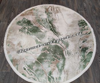 Турецкий Ковёр POLAT P0266 D.Green круг