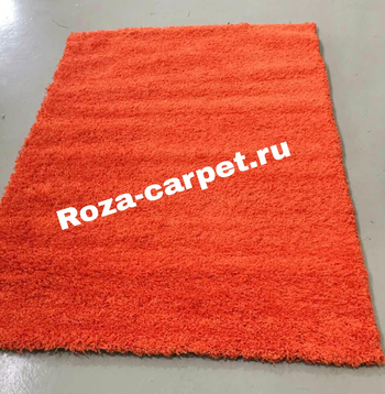 Длинноворсовый ковер Шегги оранжевый
