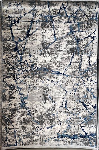 Турецкий Ковёр Бодрум 3237А Blue Dark Grey
