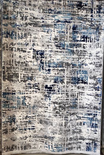 Турецкий Ковёр Бодрум 3243А Blue Dark Grey