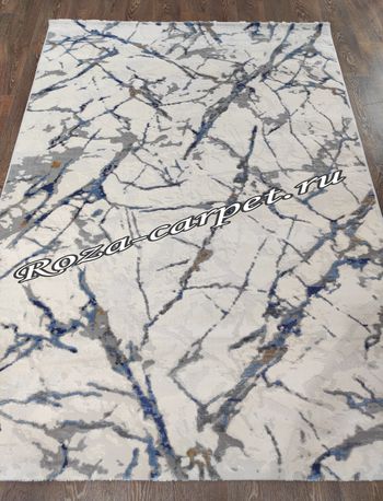 Ковёр ANTEP D681B White D.Blue