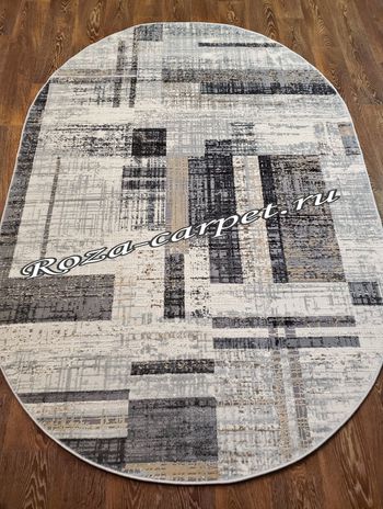 Ковёр ANTEP D649A White Vizon овал
