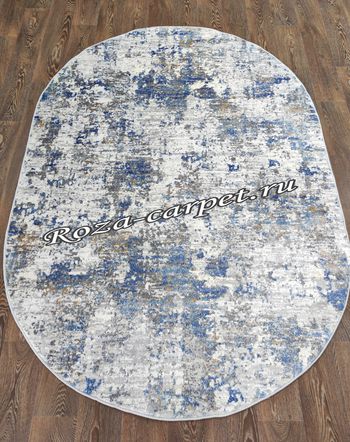 Ковёр ANTEP 073A Grey Blue овал