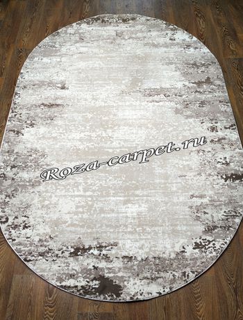 Овальный Ковёр Абстракция Velvet 23109 Vizon