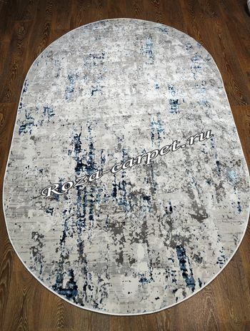 Овальный ковёр абстракция Antik 5078A Cream/P.D.Blue