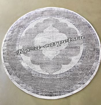 Круглый Классический Ковёр Velvet 10171 Grey