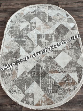 Турецкий Ковёр DECO 10128A Grey овал