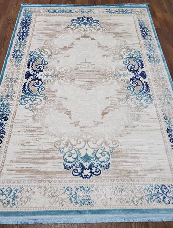 Турецкий Ковёр Elit 9235A Blue Cream