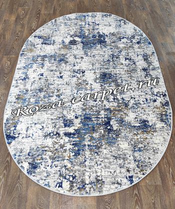 Овальный Ковёр ANTEP 073A Grey Blue