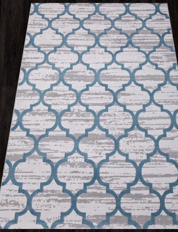 Ковер M012A - D.GREY SHRINK / L.BLUE