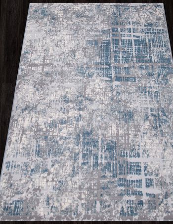 Ковер V128A - D.GREY SHRINK / L.BLUE HEATSET