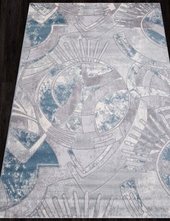 Ковер V133A - D.GREY SHRINK / L.BLUE HEATSET