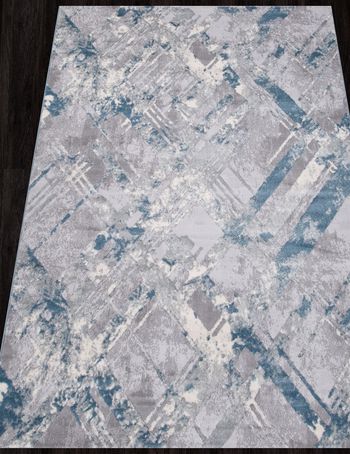 Ковер V134A - D.GREY SHRINK / L.BLUE HEATSET