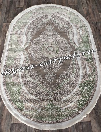 Овальный Турецкий Ковёр DECO 10137A Green