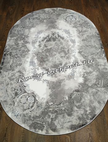 Овальный Классический Ковёр Velvet 10172A Grey ov